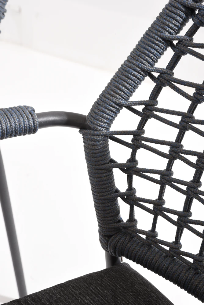 Barista Dining Stoel - Blauw - Incl. Kussen 4 Barista Dining Stoel - Blauw - Incl. Kussen - Afbeelding 4