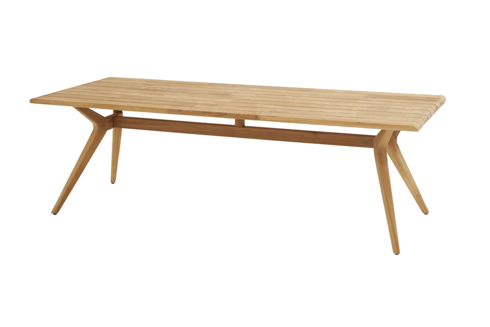 Belair Teak Eettafel - 240 X 100 Cm - Naturel 1 Belair Teak Eettafel - 240 X 100 Cm - Naturel