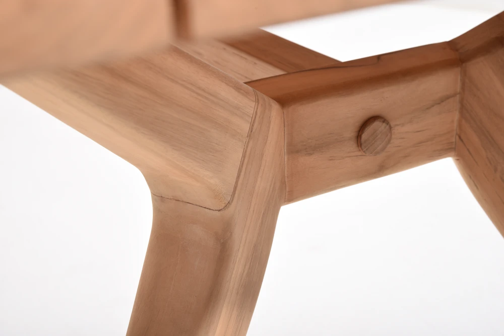 Belair Teak Eettafel - 240 X 100 Cm - Naturel 2 Belair Teak Eettafel - 240 X 100 Cm - Naturel - Afbeelding 2