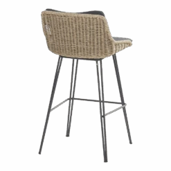 Bohemian Bar Stoel - Naturel - Incl. Kussen -Gardenas Winkel bohemian bar stoel naturel incl kussen 3 1