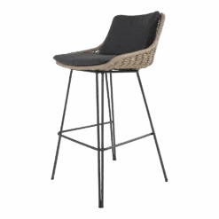 Bohemian Bar Stoel - Naturel - Incl. Kussen -Gardenas Winkel bohemian bar stoel naturel incl kussen 5 1