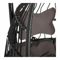 Hangstoel Norway - Inklapbaar - Zwart/Bruin -Gardenas Winkel hangstoel norway inklapbaar zwart bruin 4