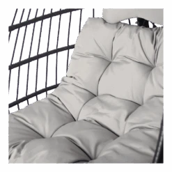 Hangstoel Norway - Inklapbaar - Zwart/Grijs -Gardenas Winkel hangstoel norway inklapbaar zwart grijs 3