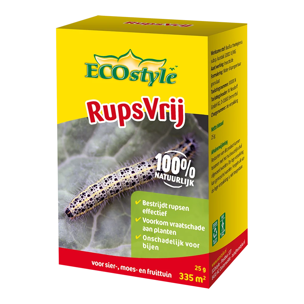 EcoStyle RupsVrij 25g - Insecten En Ongedierte 1 EcoStyle RupsVrij 25g - Insecten En Ongedierte