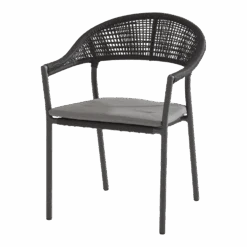 Sienna Dining Stoel - Grijs - Incl. Kussen