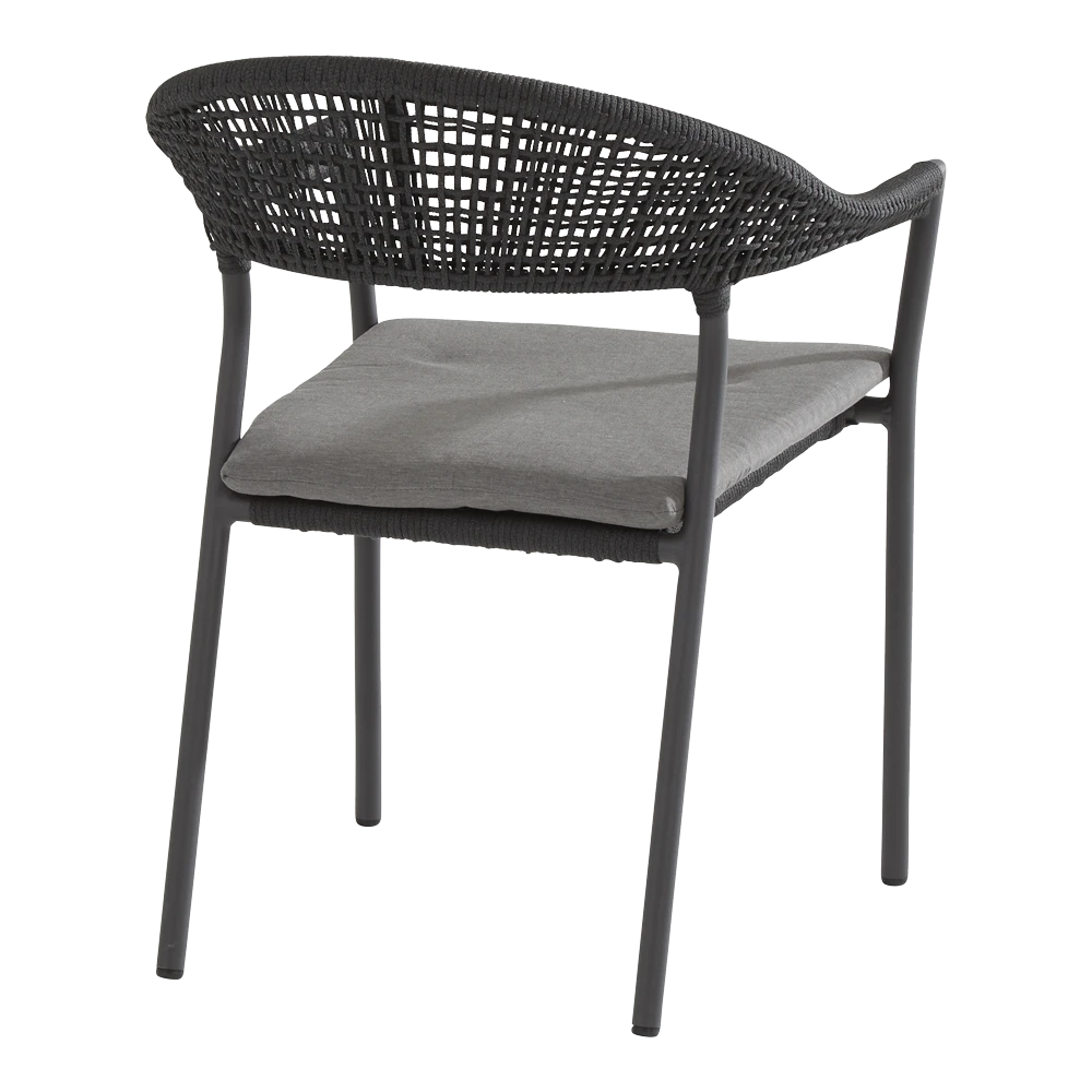 Sienna Dining Stoel - Grijs - Incl. Kussen 3 Sienna Dining Stoel - Grijs - Incl. Kussen - Afbeelding 3