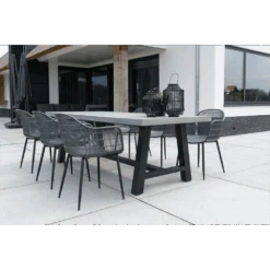 Tuintafel Toro - Betonlook - 250x100cm -Gardenas Winkel tuintafel toro betonlook 250x100cm 4